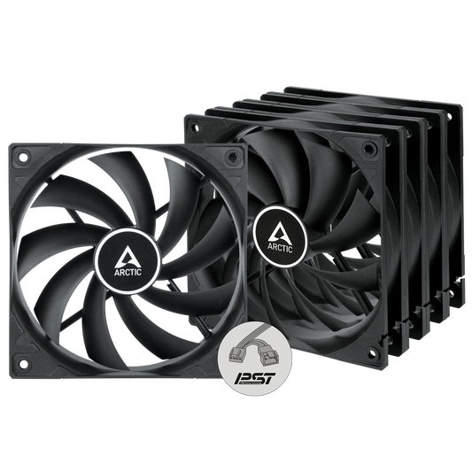 Arctic F12 PWM PST 120 mm PWM Case Fan (Pack of 5 Value Pack) (ACFAN00250A)