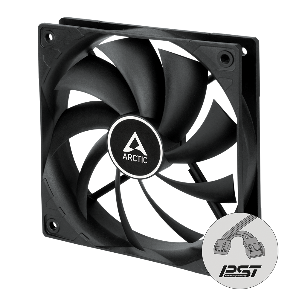 Arctic F12 PWM PST CO 120mm PWM with PST Case Fan for Continuous Operation (ACFAN00210A)