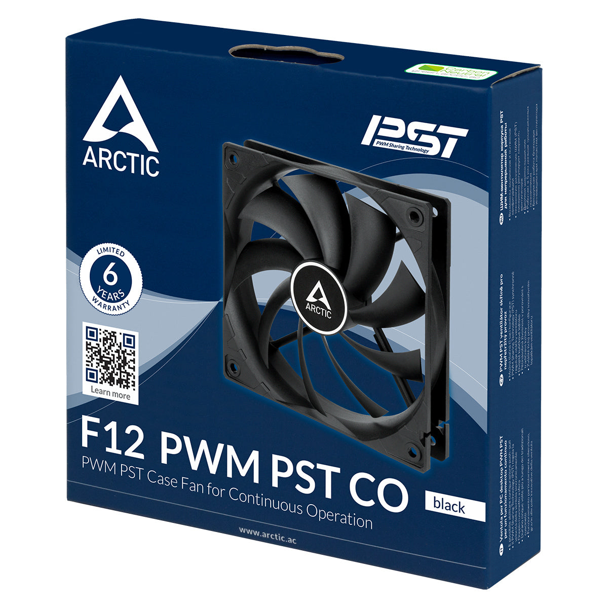 Arctic F12 PWM PST CO 120mm PWM with PST Case Fan for Continuous Operation (ACFAN00210A)