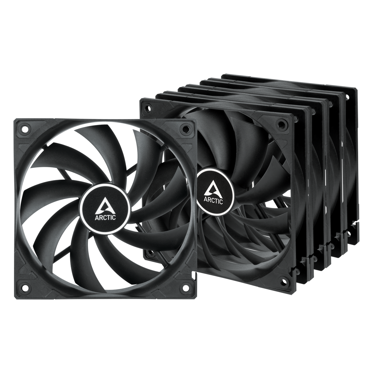 Arctic F12 120 mm Standard Case fan (Pack of 5 Value Pack) Low Noise, quiet motor, Fan Speed: 1350 RPM (ACFAN00248A)