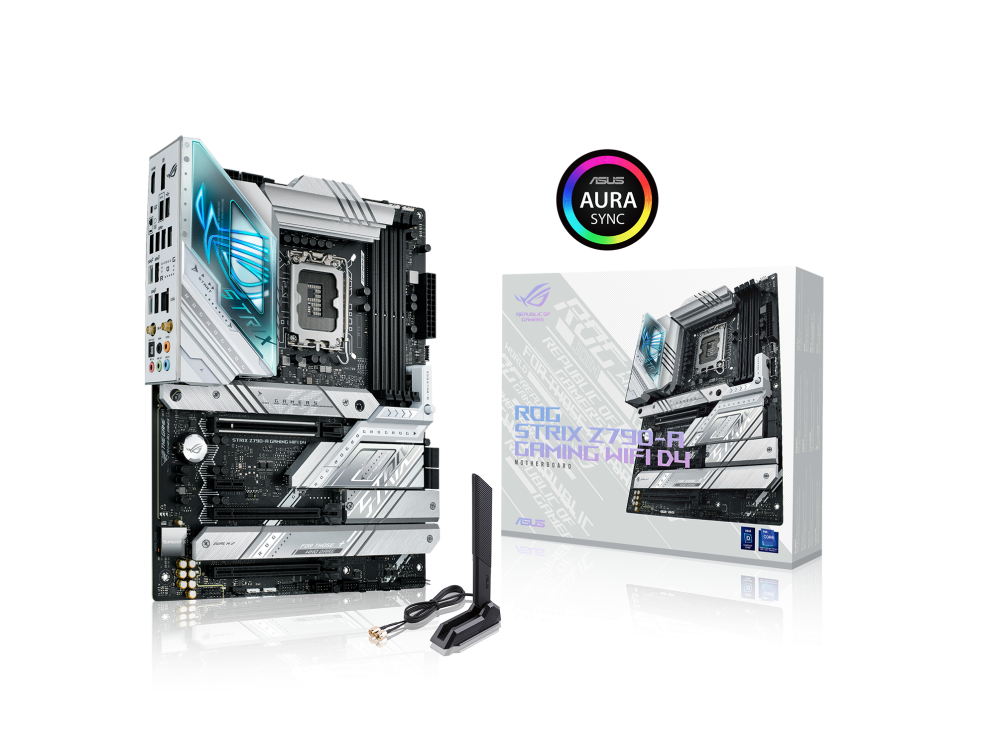 ASUS ROG STRIX Z790-A GAMING WIFI D4 Intel® Socket LGA1700 for 13th Gen Intel® Core™ Processors & 12th Gen Intel® Core™, Pentium® Gold and Celeron® Processors*