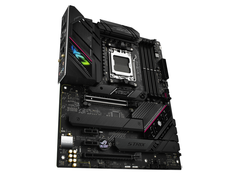 ASUS ROG STRIX B650E-F GAMING WIFI,AMD Socket AM5 for AMD Ryzen™ 7000 Series Desktop Processors PCIe 5.0 An x16 slot and on-board M.2 slot,WiFi 6E