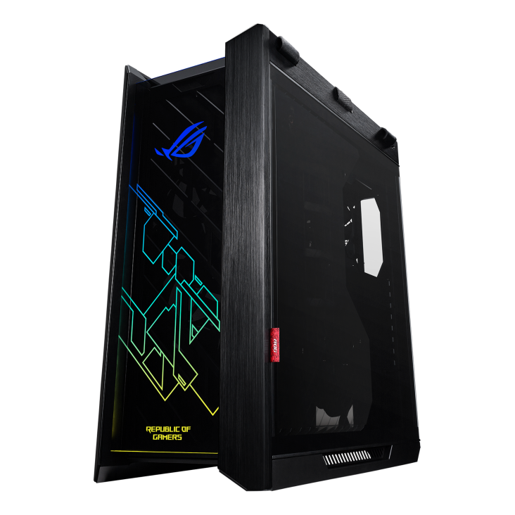 ASUS ROG Strix Helios RGB ATX/EATX mid-tower gaming case with tempered glass, aluminum frame, GPU braces, 420mm radiator support and Aura Sync