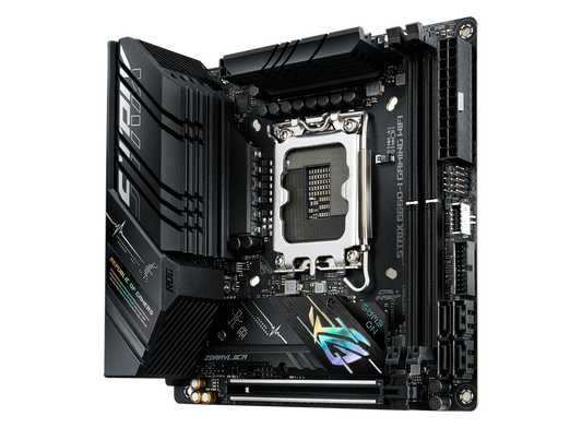 ASUS ROG STRIX B660-I GAMING WIFI,Intel® LGA 1700 socket: Ready for 13th Gen Intel® Core™ Processors and 12th Gen Intel® Core™, Pentium® Gold, and Celeron® Processors, Optimal Power Solution