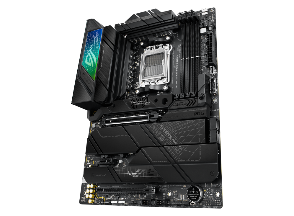 ASUS ROG STRIX X670E-F GAMING WIFI,AMD Socket AM5 for AMD Ryzen™ 7000 Series Desktop Processors, DDR5 6400 MT/s+,PCIe 5.0