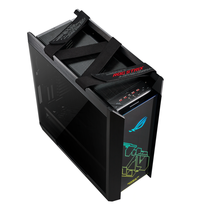 ASUS ROG Strix Helios RGB ATX/EATX mid-tower gaming case with tempered glass, aluminum frame, GPU braces, 420mm radiator support and Aura Sync