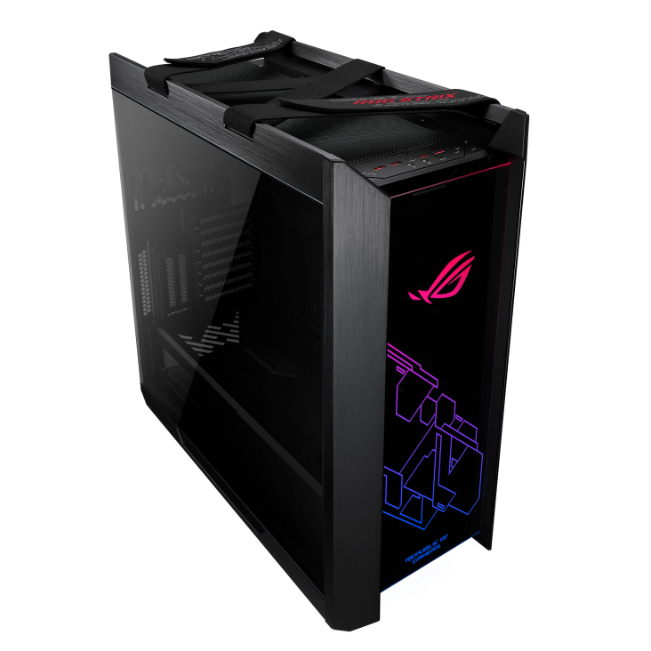 ASUS ROG Strix Helios RGB ATX/EATX mid-tower gaming case with tempered glass, aluminum frame, GPU braces, 420mm radiator support and Aura Sync