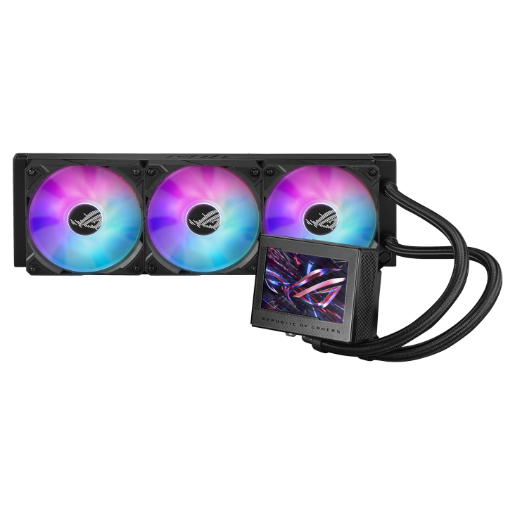 ASUS ROG RYUJIN III 360 ARGB,8th gen Asetek pump, 3.5” LCD screen, Premium ROG ARGB magnetic daisy-chainable fans CPU LIQUID COOLER