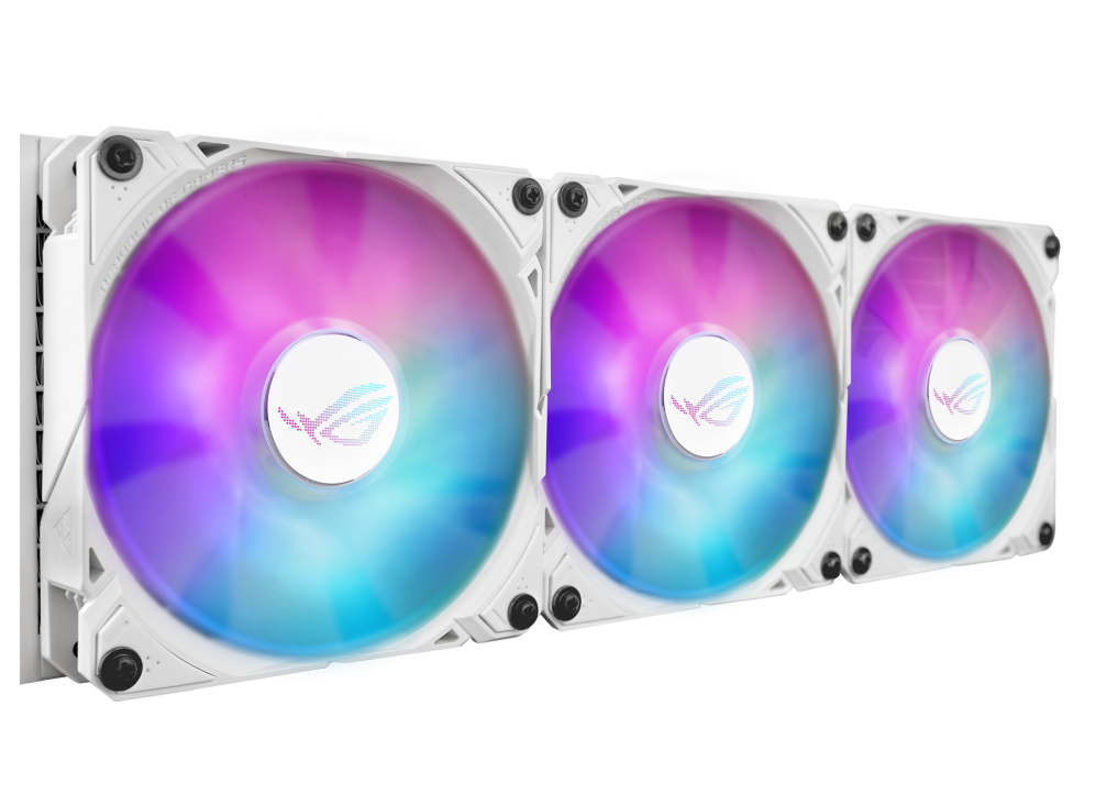 ASUS ROG RYUO III 240 ARGB WHITE EDITION, with Asetek 8th gen pump solution, Anime Matrix™ LED Display and ROG ARGB cooling fan
