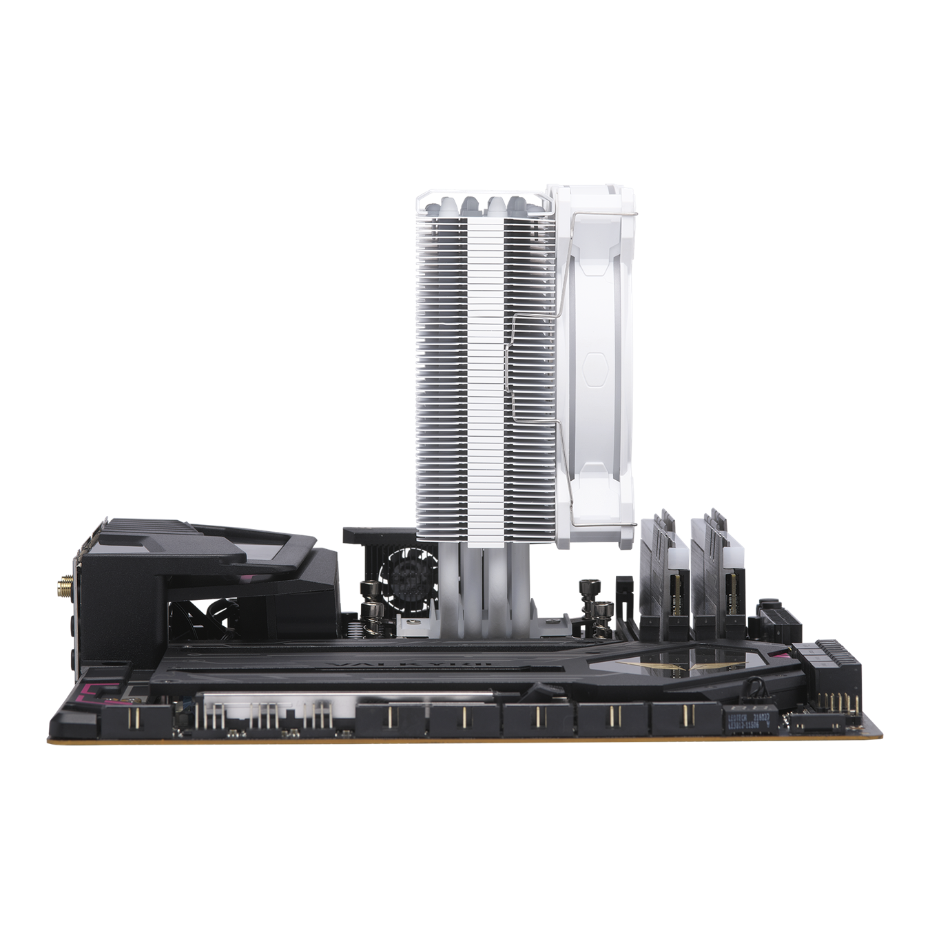 Cooler Master HYPER 212 HALO WHITE MF120 Halo² Fan, Dual Loop ARGB, Aluminum Top Cover, 4 Copper Heat Pipes, 154mm (H) for AMD Ryzen AM5/AM4, Intel LGA1700/1200 (RR-S4WW-20PA-R1)