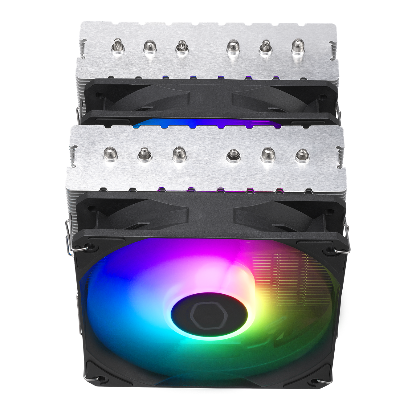 Cooler Master HYPER 620S Automatic ARGB, Controllable lighting, Dual tower heat sink, 6 nickel-plated heat pipes, Minimal height, High-performance Cryofuze (RR-D6NA-17PA-R1)
