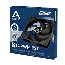 ARCTIC P14 PWM PST (black/black) - 872767009509