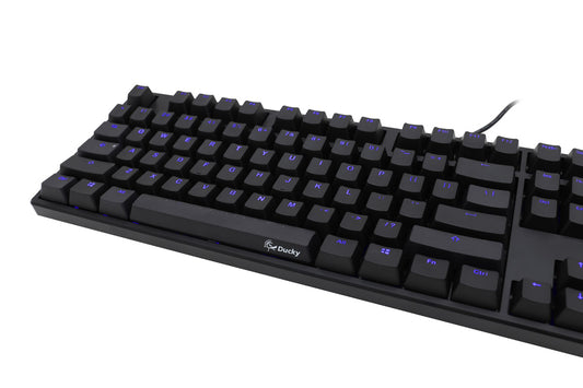 DUCKY One Blue LED Double Shot ABS Mechanical Keyboard, Blue LED, Cherry MX Brown (DKON1508S-BUSADAAB1)