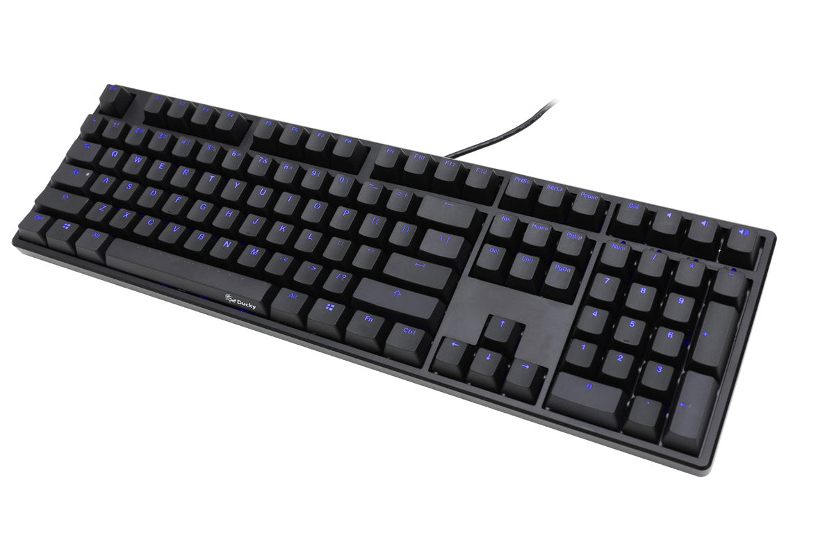 DUCKY One Blue LED Double Shot ABS Mechanical Keyboard, Blue LED, Cherry MX Brown (DKON1508S-BUSADAAB1)