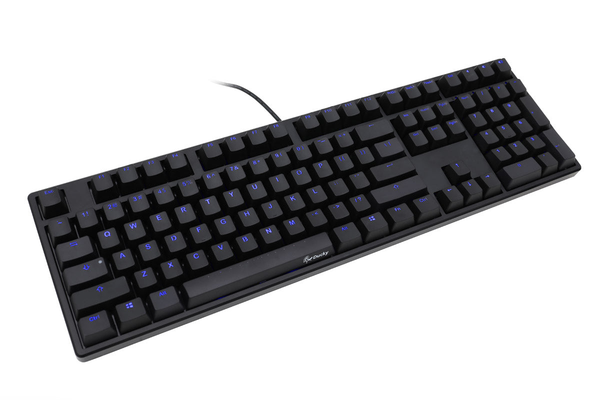 DUCKY One Blue LED Double Shot ABS Mechanical Keyboard, Blue LED, Cherry MX Brown (DKON1508S-BUSADAAB1)