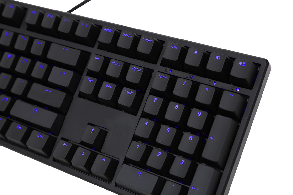 DUCKY One Blue LED Double Shot ABS Mechanical Keyboard Blue LED, Cherry MX Blue (DKON1508S-CUSADAAB1)