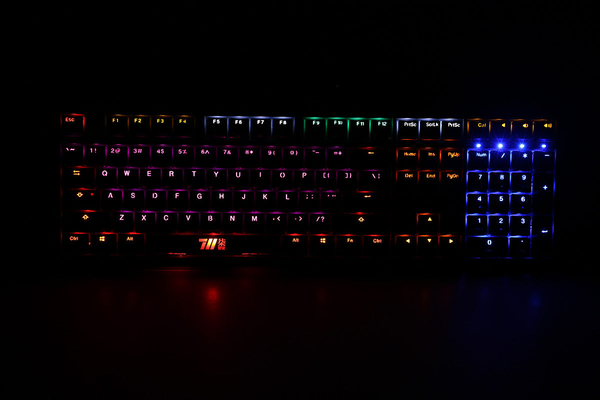 DUCKY One 711 Multi LED Double Shot PBT Mechanical Keyboard  Limited Edition (Multi Cherry MX)