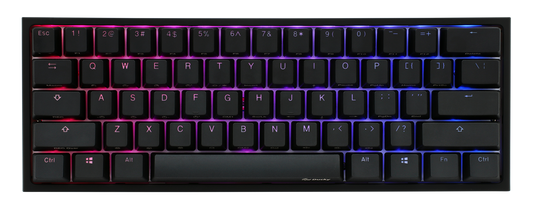 Ducky One 2 Mini v2 RGB LED 60% Double Shot PBT Mechanical Keyboard MX BROWN
