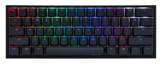 Ducky One 2 Mini v2 RGB LED 60% Double Shot PBT Mechanical Keyboard MX BROWN