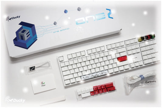 Ducky One 2 Pure White 2020 Christmas Limited Edition MX BROWN RGB LED Double Shot PBT Mechanical Keyboard