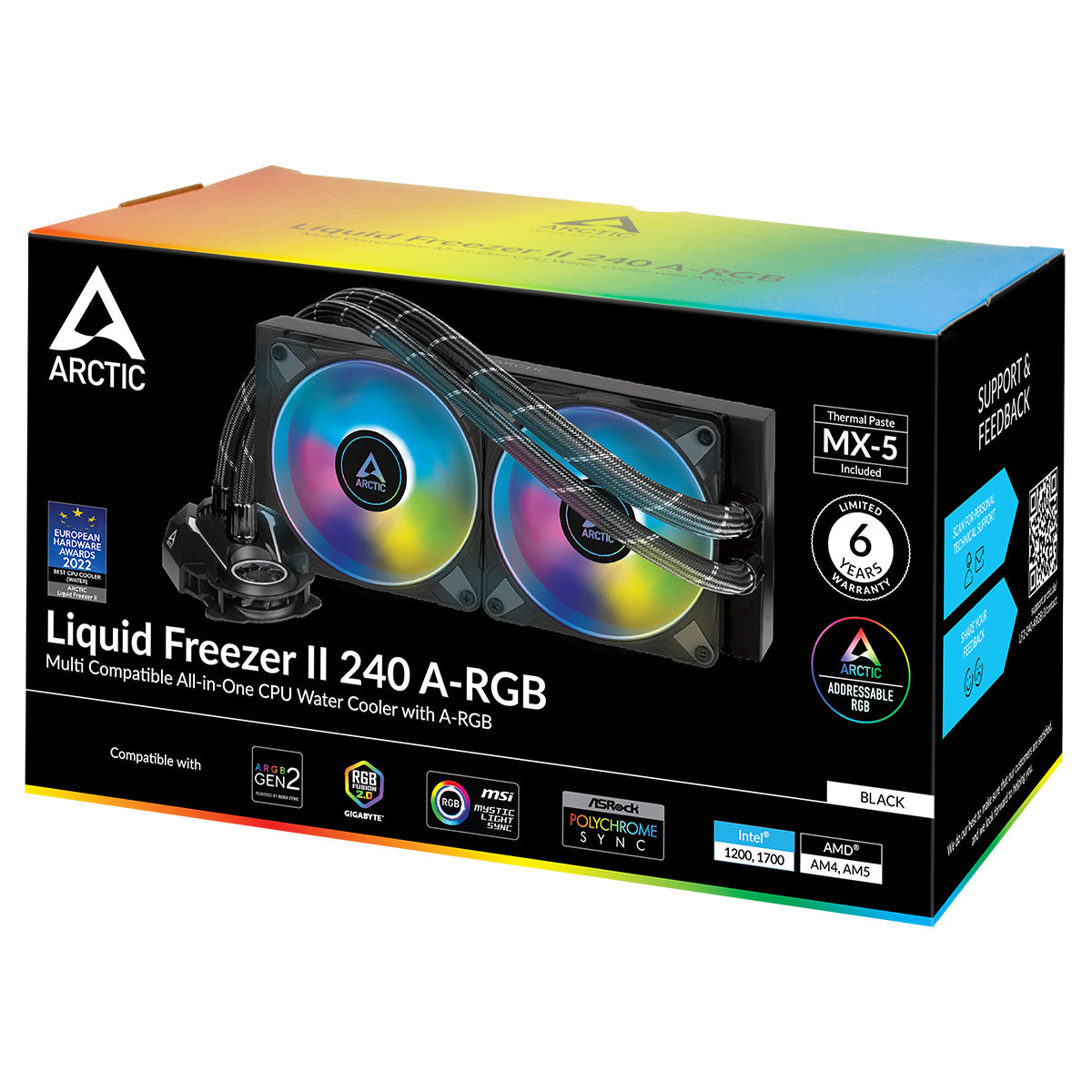 Arctic Liquid Freezer II 240 A-RGB Multi Compatible All-in-One CPU Water Cooler