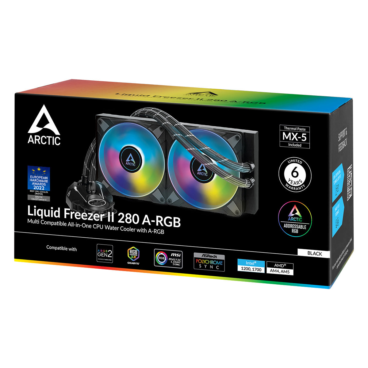 Arctic Liquid Freezer II 280 A-RGB Multi Compatible All-in-One CPU Water Cooler