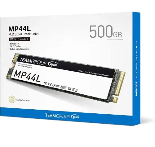 TEAMGROUP MP44L w/ Graphene Label (heat dissipating) SSD 500GB 5000 MB/s 2500 MB/s M.2 2280 PCIe