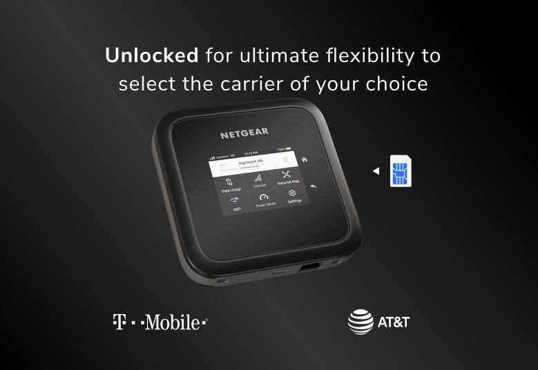 NETGEAR Nighthawk M6 MR6150 5G Mobile Hotspot Router Unlocked, Up to 2.5Gbps, Certified with AT&T and T-Mobile (CC) (MR6150-100EUS)