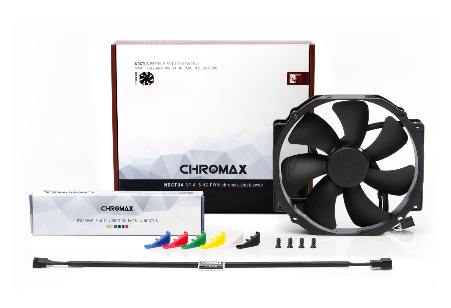 Noctua NF-A15 HS-PWM Chromax.Black.Swap Fan (NF-A15 HS-PWM CH.BK.S)