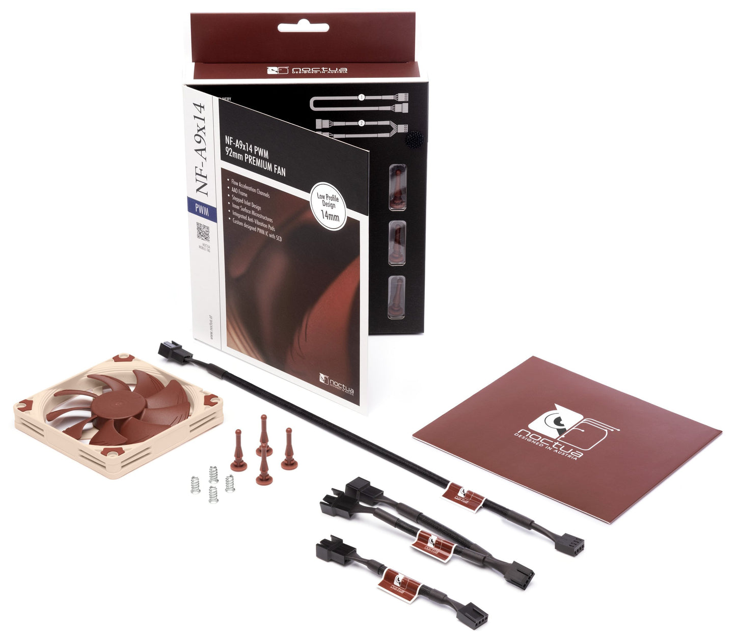 Noctua NF-A9x14 PWM 4-pin case Fan (NF-A9x14-PWM)