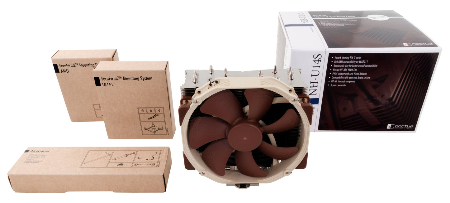 Noctua NH-U14S Slim Design for Full RAM Compatibility on LGA2011 CPU Cooler