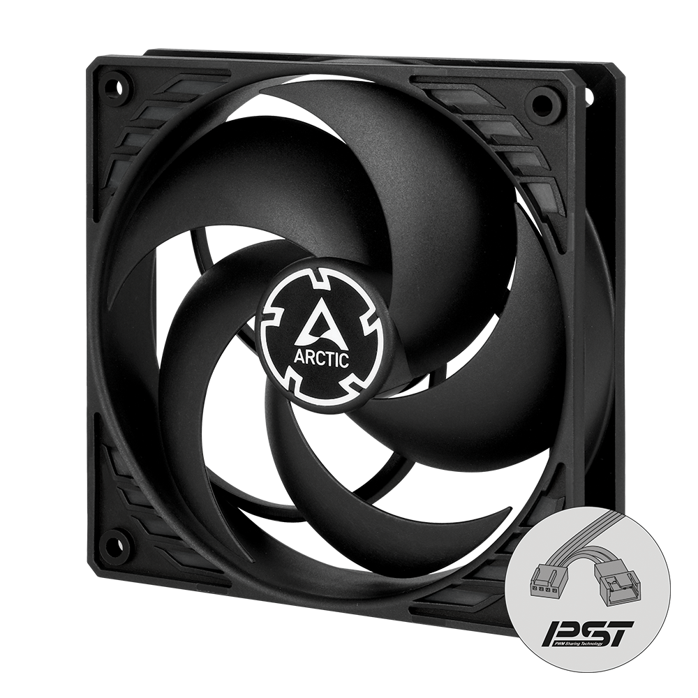 Arctic P12 PWM PST CO 120 mm PWM Fan with Cable Splitter for Continuous Operation