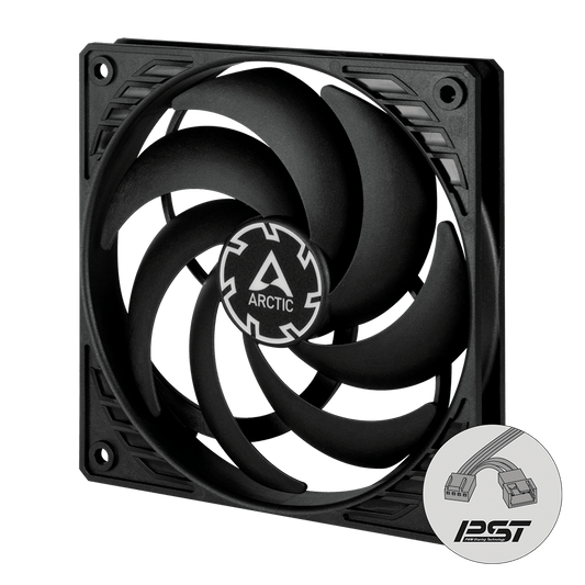 ARCTIC P12 Slim PWM PST 120 mm Low-Profile PWM Fan with Cable Splitter