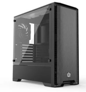 MetallicGear Neo Silent I Mid-Tower ATX Chassis, Silent Front Panel, Tempered Glass Side (MG-NE520S_BK01)