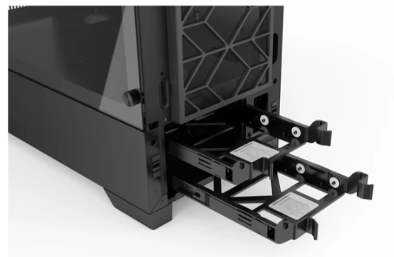 MetallicGear Neo Silent I Mid-Tower ATX Chassis, Silent Front Panel, Tempered Glass Side (MG-NE520S_BK01)