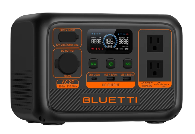 BLUETTI AC2P Portable Power Station | 300W 230.4Wh