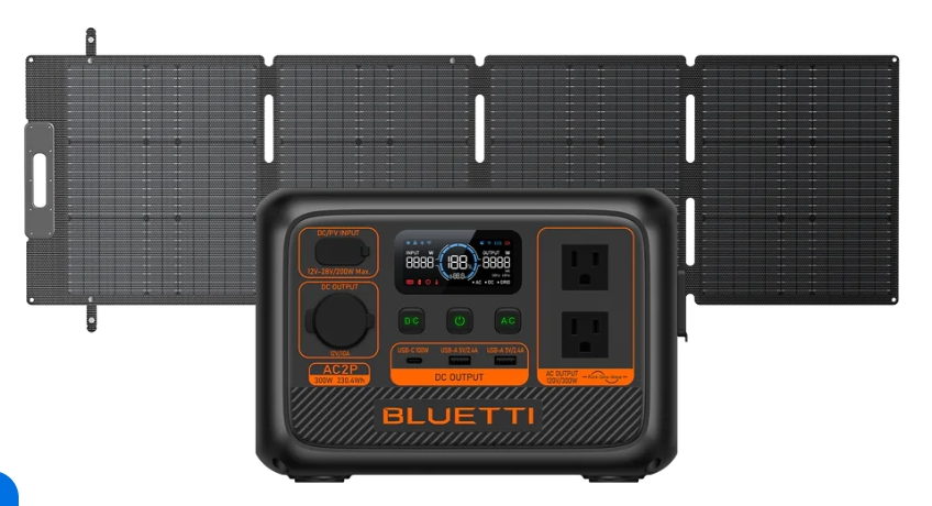 BLUETTI AC2P Portable Power Station | 300W 230.4Wh