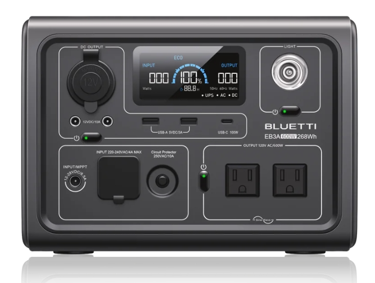 BLUETTI EB3A Portable Power Station | 600W 268Wh