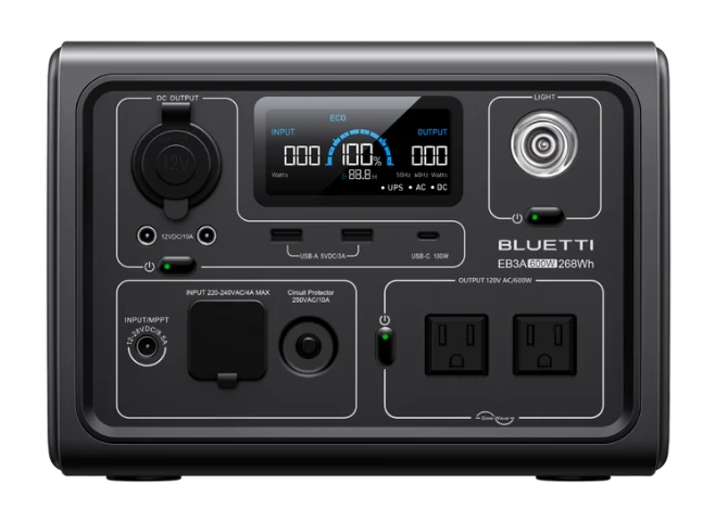 BLUETTI EB3A Portable Power Station | 600W 268Wh