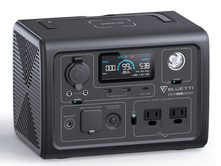 BLUETTI EB3A Portable Power Station | 600W 268Wh