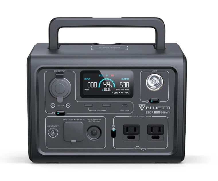 BLUETTI EB3A Portable Power Station | 600W 268Wh