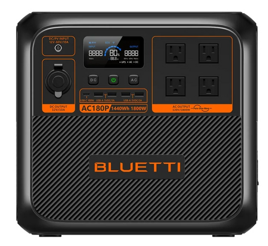BLUETTI AC180P Portable Power Station | 1,800W 1,440Wh