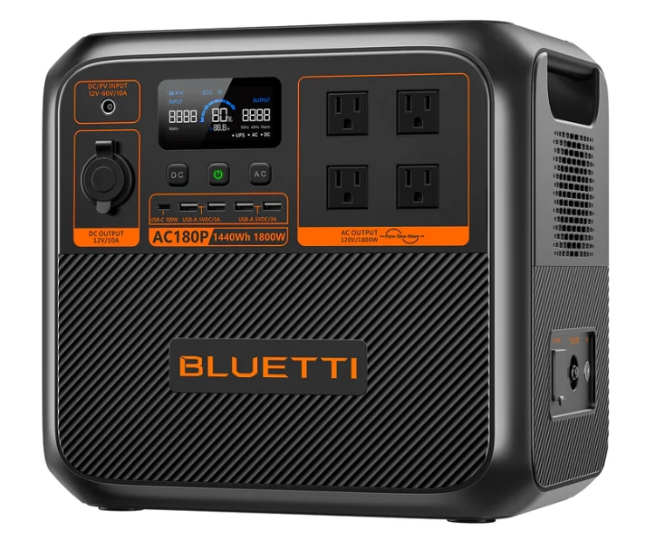 BLUETTI AC180P Portable Power Station | 1,800W 1,440Wh