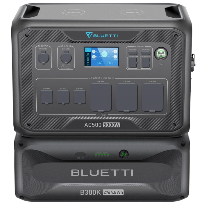 BLUETTI AC500+B300K Power Station Expansion Battery