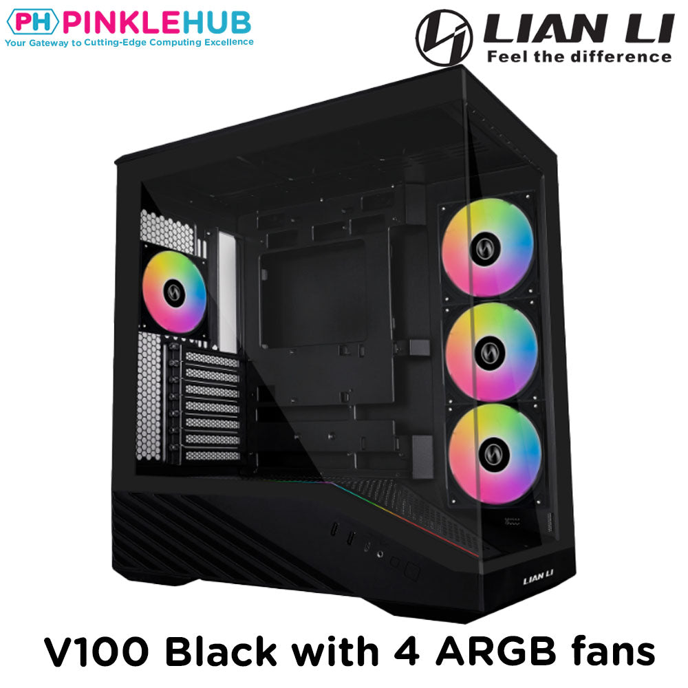 Lian li Vector V100 with 4 ARGB fans (ITX, M-ATX, ATX, and E-ATX)