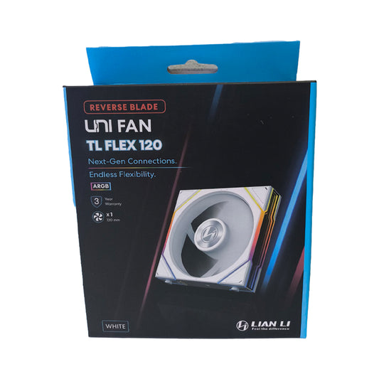 Lian Li Uni Fan TL Flex Reverse 120mm Black 3 in 1 Cooling Fan with Wireless Controller