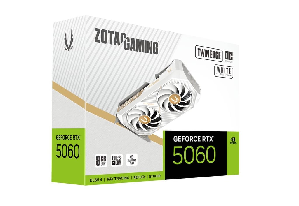 ZOTAC GAMING RTX 5060 Twin Edge OC White Edition 8GB GDDR7