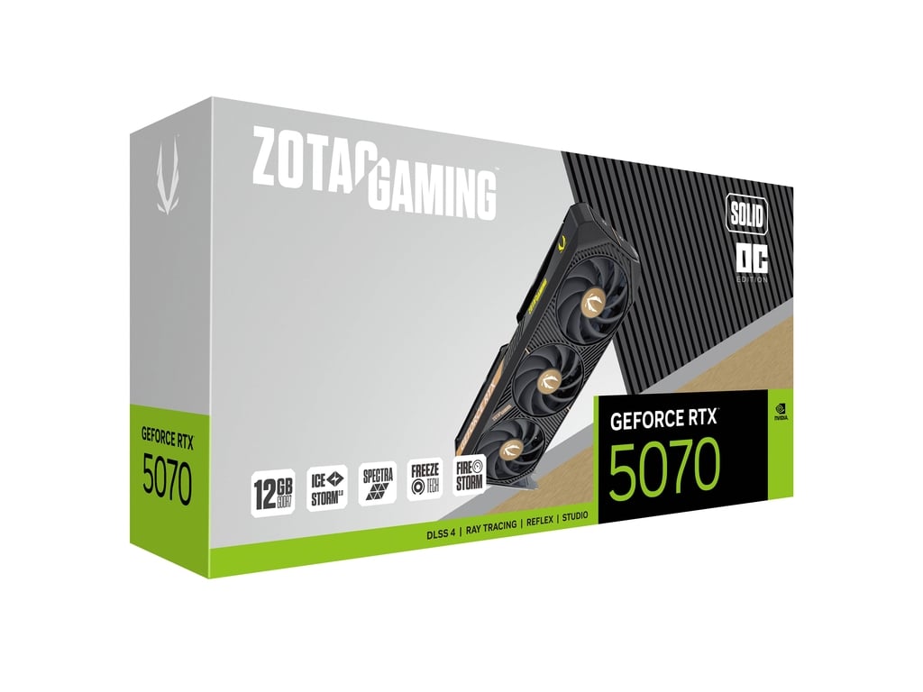 ZOTAC GAMING RTX 5070 SOLID OC 12GB GDDR7