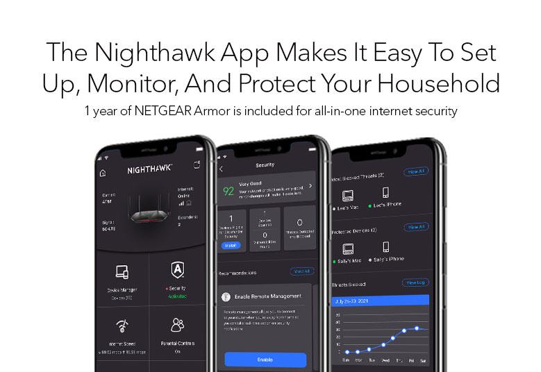 NETGEAR Nighthawk Pro Gaming WiFi 6 Router, 5.4Gbps, with DumaOS 3.0 AX5400 WiFi Gaming Router (XR1000)
