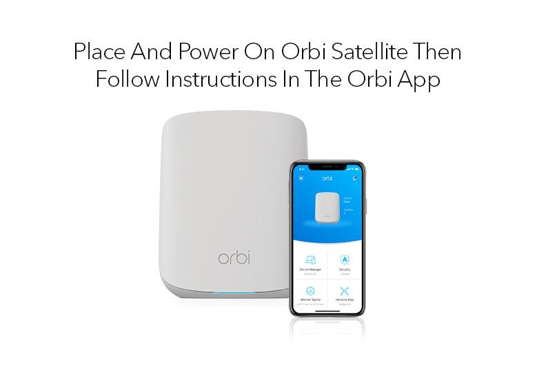 NETGEAR Orbi Dual-Band WiFi 6 Add-on Satellite, 1.8Gbps AX1800 WiFi Satellite (RBS350)
